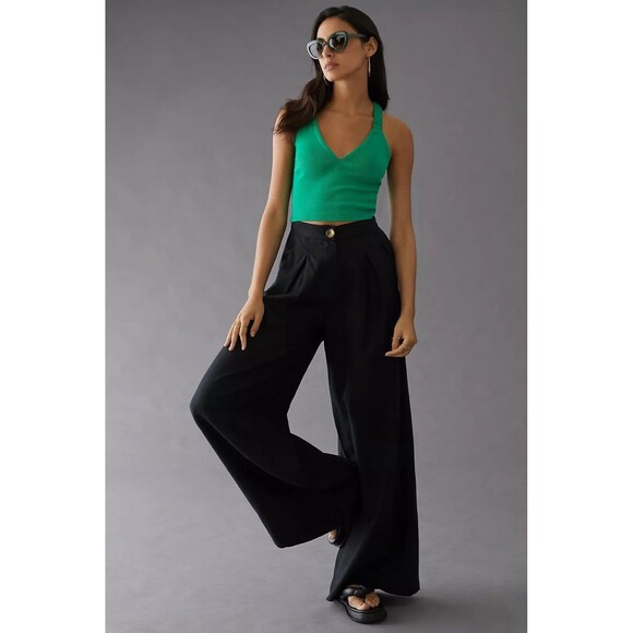 Womens Size L Maeve Anthropologie Strappy Tank Green NWT - Picture 4 of 11